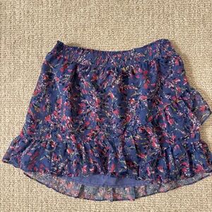 Purple floral French Connections skirt, size XS